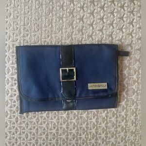Viktor & Rolf KLM inflight pouch bag blue airline